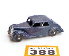 Vintage Dinky Toy car 40A Riley Saloon dark blue diecast model 388