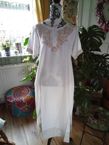 White linen lightweight kurta - lightweight,