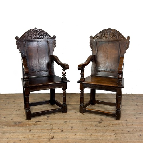 Antique pair wainscot - antique, of