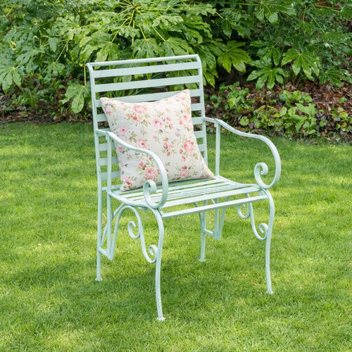 Ornate metal sage green garden - ornate,