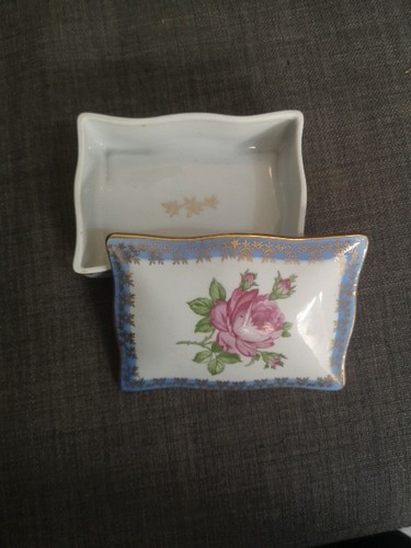 Vintage dresden china - dresden, square