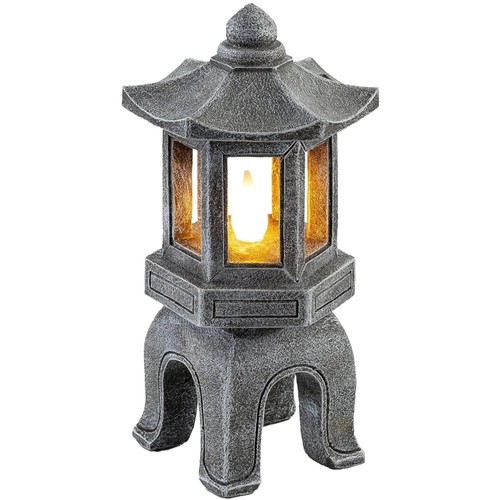 Resin pagoda sculpture - resin,