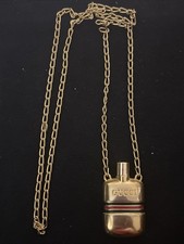 Vintage Gucci Pendant Bottle Necklace 1970s