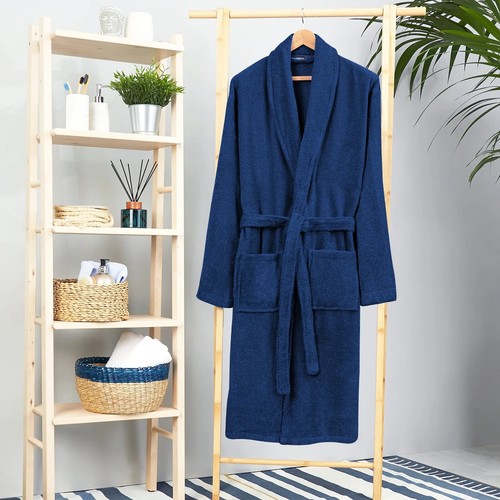 Navy luxury unisex towelling - unisex,