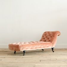 19th century buttoned daybed Chaise Longue