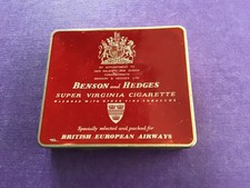 British European Airways empty Benson and Hedges tin