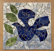 Ceramic Bird Mosaic Tile Panel