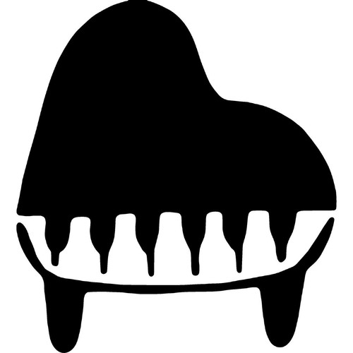 Grand piano stencils - piano', /