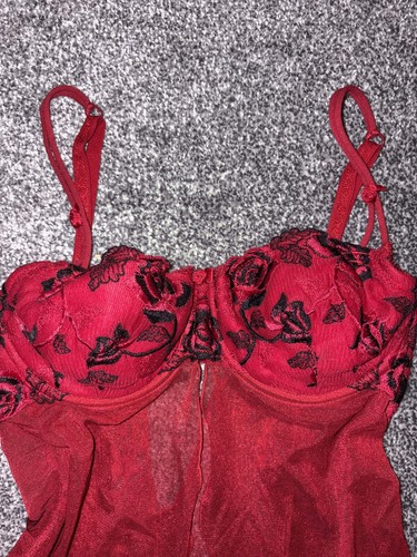 Vintage babydoll cami - , red