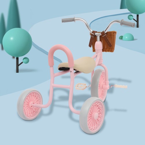 Retro children tricycle with - children's,
