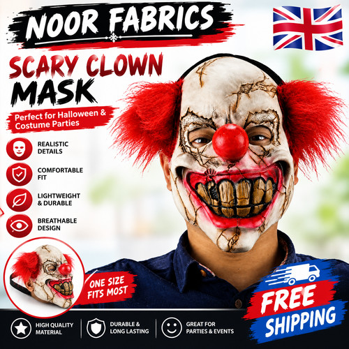 Scary clown mask halloween - mask,