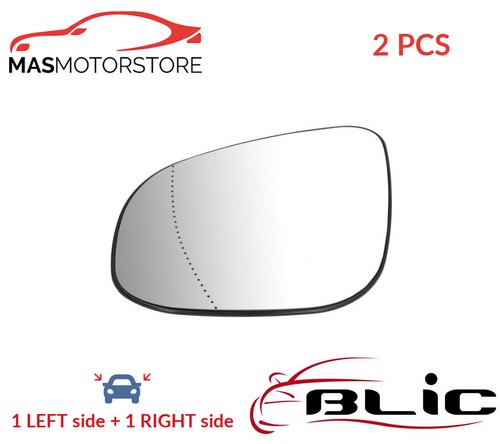 Rear view mirror glass - rear, pair