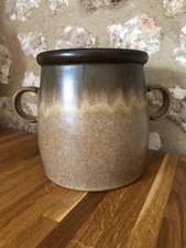 Denby Utensil Storage Jar Or Vase 18cm Brown Green Vintage Rare Old  Stoneware