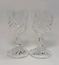 Pair Vintage Crystal Goblets