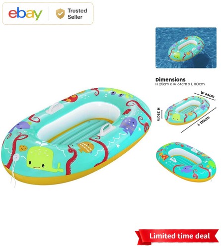 Green inflatable pool raft - inflatable, for