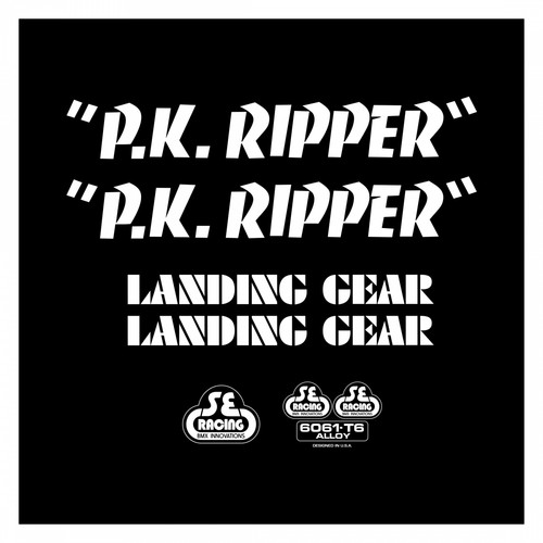 Bikes ripper decal - decal, set
