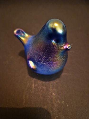 Heron glass small - blue, azure