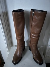 Women's Office Tan Leather Kabana Knee Boots Size 6  (39) 