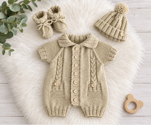 Hand knitted baby - hand,