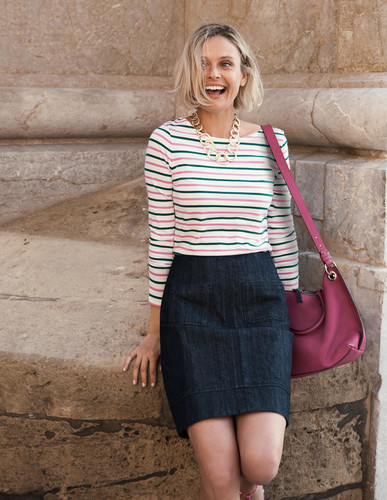 Boden dorchester skirt denim - boden,