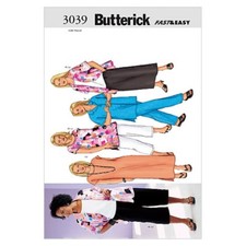Butterick Ladies Plus Size Easy Sewing Pattern 3039 Tops, Dress, Skirt & ...