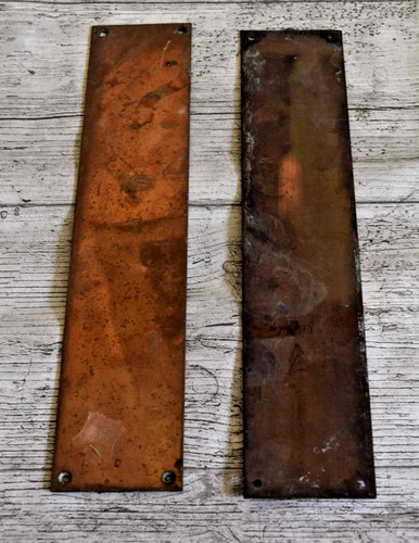 Antique metal finger plate - 2,