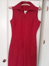 Vintage Claret Red Jumpsuit