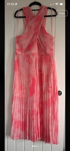 Ted baker pink pleated - pink, dress
