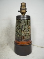 Vintage Newlyn Studio Pottery Table Lamp Mid Century 24cm