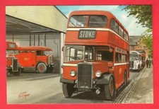 RDP Bus Postcard - Potteries Motor Traction - Leyland Titan TD4 at Stoke Garage