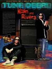 KORN - HEAD & MUNKY - RIVERA AMPS  - 1999 Print Advertisement