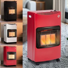4.2Kw Portable Heater Butane Fire Calor Gas Cabinet With Regulator Hose Wheeled