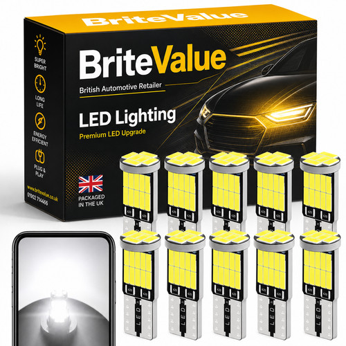 10x 501 t10 led - led, side