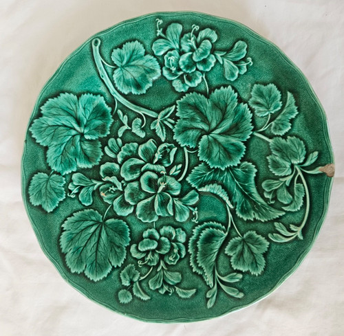 Charming antique majolica - a,