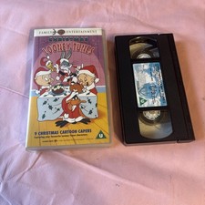 Christmas Looney Tunes VHS Warner Bros Bugs Bunny Holiday Cartoons Vintage