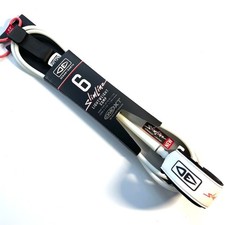 Ocean Earth One XT Slimline Pro Comp Surfboard Leash 6ft White NEW lightweight