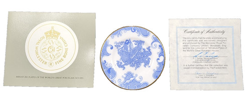 Franklin mint miniature plates - franklin, mint~miniature