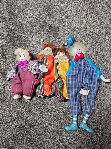 Ceramic soft bodied clowns - 4,