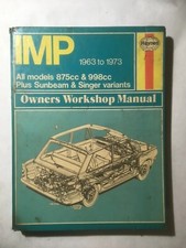 Hillman Imp Haynes manual used. Reduced Price. Also 20 Others Listed In Pics.