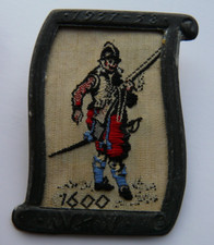 German WHW Winterhilfswerk Badge 1937-38. Soldier from the 30 Years War