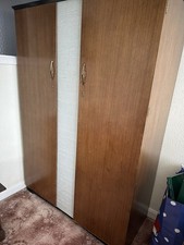 2x Vintage Wardrobe Solid Oak
