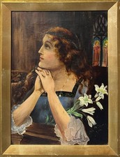 Edwarian School: Portrait Of A