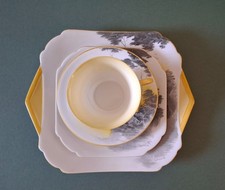 Vintage Shelley Art Deco 1930's Lakeland Tea Set