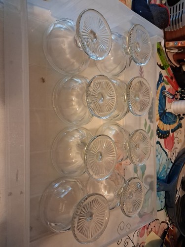 Set vintage ribbed glass - vintage,