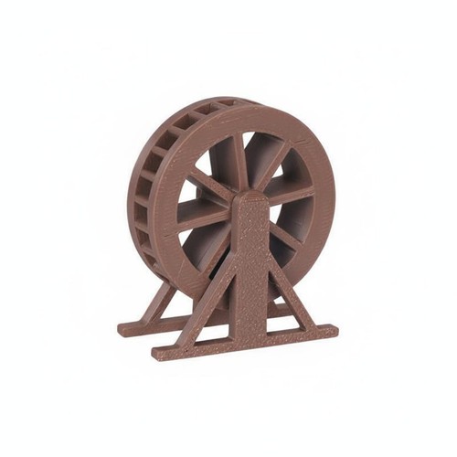 Retro water wheel model - wheel, garden