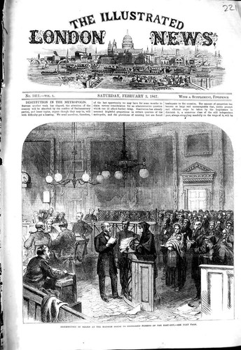 Original old antique print - old,