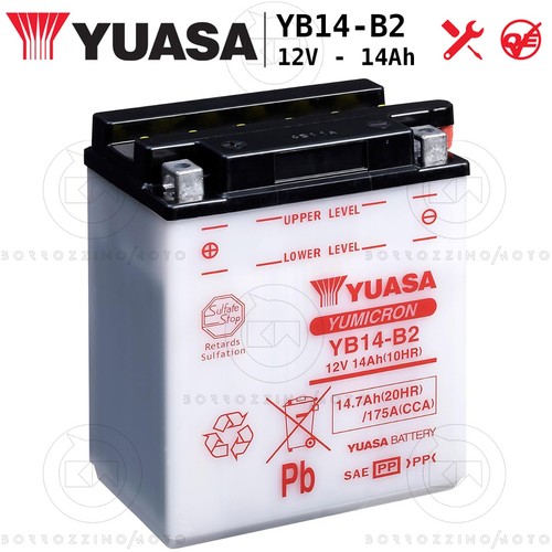 Yuasa yb14 battery 12v - battery, 14ah