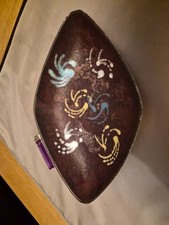 West German Vintage Diamond Shape Plate Multicoloured Swirl Pattern 1052-31 Vgc