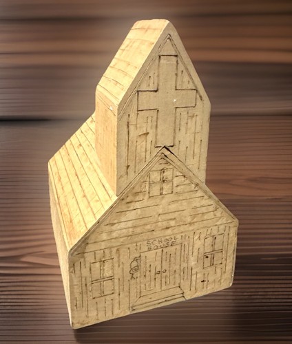 Handmade wooden rustic school - handmade,