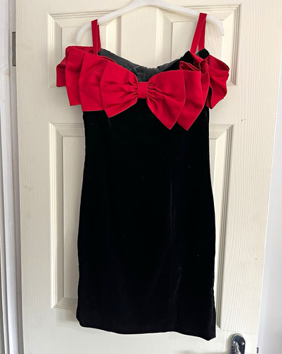 Debut black red velvet - black/red,
